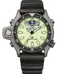 Citizen JP2007-17W Chronograph Taucheruhr Herrenuhr Promaster Series Gelb gr&uuml;nes