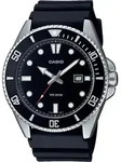 Casio Uhr MDV-107-1A1VEF Herrenuhr Edelstahl Schwarz - Silber