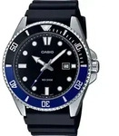 Casio Uhr MDV-107-1A2VEF Herren Taucheruhr Schwarz Blau - Silber