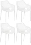 CLP Gartenstuhl Air XL 4er Set, Modern, Gestell Kunststoff, stapelbar,...
