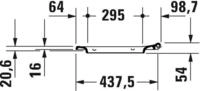 DURAVIT 0021190000 WC-Sitz Viu Wei&szlig;, Scharniere