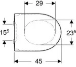 Geberit 245464JT1 iCon WC-Sitz, Befestigung von oben