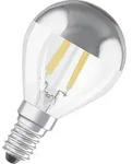Osram LED Filament Retrofit Classic P45 Tropfen 4W = 31W E14 Kopfspiegel silber 350lm