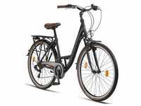 Licorne Bike Violetta Premium City Bike in 28 Zoll - Fahrrad für Mädchen,...