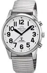 Master Time MTGA-10691-61M Herrenuhr Sprechende Funk Quarz 43mm - Wei&szlig;