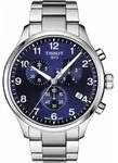 Tissot Chrono XL Classic 45 mm Schweizer Quarz-Uhr mit blauem Zifferblatt - Blau