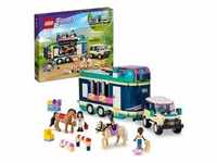 LEGO 41722 Friends Pferdeanhänger mit Spielzeug-Auto, 2 Pferden als...