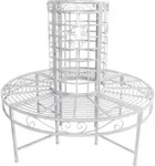 Deco Pleasure 950528 Baumbank 'LARISSA' f&uuml;r Au&szlig;en- und Innenbereich, antiker Stil,