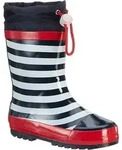 Regenstiefel gestreifte Gr&ouml;&szlig;e 20/21 Marineblau - Blau