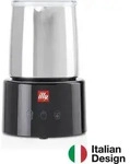 illy Milchaufsch&auml;umer Edelstahl / schwarz by Piero Lissoni - Schwarz/Silber