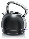 Arendo Wasserkocher VINTAGE Retro Teekessel 1,7 l, 2200 W, verdecktes