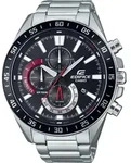 Casio Herrenuhr Edifice Armbanduhr EFV-620D-1A4VUEF Edelstahlarmband - Silber/Schwarz