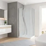 Schulte Duschkabine 90 x 90 x 190 cm, Dreht&uuml;r mit Seitenwand, Sicherheitsglas...
