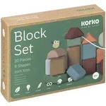 Korko bunte Korkbausteine 20 St&uuml;ck - Bunt