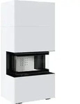 Kamineinsatz KRATKI NBC/EASY BOX 7 kW &Oslash; 160 Bausatz Bianco - Wei&szlig;