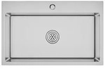 vidaXL Handgemachte Einbausp&uuml;le Edelstahl - Silber