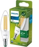 Philips Filament-Kerzenlampe, B35 E14, transparent, 40 W, 2,3 W, 40 W, E14, 485...