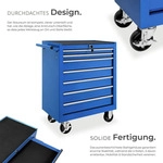 tectake&reg; Werkzeugwagen Rollen &Oslash; 100 mm - Blau