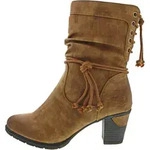Rieker 96073 Damen Stiefel Warmfutter Stiefeletten, Gr&ouml;&szlig;e:40 EU, Farbe:Braun -