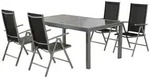 Merxx Gartenm&ouml;bel Set Amalfi 5tgl., 4 Klappsessel, Ausziehtisch 120 (180) x 90...