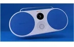 Polaroid 009092 - Bluetooth Lautsprecher P3 Music Player blau & wei&szlig; - Lautsprecher