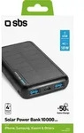 SBS Solar Powerbank 10.000mAh USB/USB-C schwarz - Schwarz
