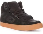 DC Shoes Pure Hi Top WC Herren Schn&uuml;rung Leder Turnschuhe Schwarz &ndash; undefined /