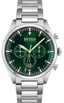 Herrenuhr Boss 1513868 Pioneer + Box - Silber/Gr&uuml;n