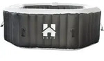HOME DELUXE - Outdoor Whirlpool - Drop - Farbe: Schwarz, ⌀ 185 cm, H&ouml;he 65...