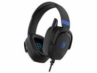SADES Zpower SA-732 Gaming Headset, schwarz/blau, USB, kabelgebunden, Stereo, Over