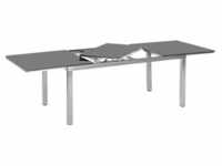 Merxx Gartentisch ausziehbar 180/240 x 100 cm - Edelstahlgestell Silber