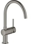 GROHE Minta, Ziehen, Graphit, Hebelgriffe, Einzelbild, 1/2", Typ C - Grau