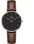 Daniel Wellington DW00100169 Uni-Armbanduhr, Edelstahl-Geh&auml;use, Leder-Armband -