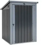 Westmann Stahl M&uuml;lltonnenbox und Ger&auml;tebox Anthrazit 101x104x134 cm - Grau