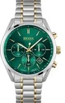 Boss Champion 1513878 Herrenarmbanduhr - Gr&uuml;n/Silber/Gold