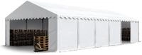 TOOLPORT Lagerzelt 6x12 m Industriezelt Unterstand PVC Plane 750 N wei&szlig; mit