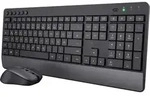 Trust Trezo Tastatur Maus Set Kabellos, Deutsches QWERTZ-Layout, Nachhaltiges Design,