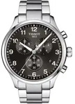 Tissot Chrono XL Classic 45 mm schwarzes Zifferblatt Quarz - Grau