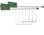 Alessi MDL08RA, Sandwich-Rack, Gr&uuml;n, Silber, Alessi, Stahl, Thermoplast, Pliss&eacute;, 2