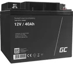 Akku Bleiakku Gel AGM 12V 40Ah Green Cell Akkubatterie f&uuml;r USV Bleigel Akku Sealed