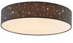 Lindby LED-Deckenlampe Ellamina, &Oslash; 60 cm, anthrazit, Textil - Schwarz