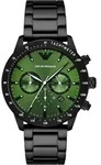 Emporio Armani AR11472 Herrenchronograph - Schwarz/Gr&uuml;n