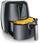 Arendo Hei&szlig;luftfritteuse 1800 W, XXL Fritteuse ohne &Ouml;l, 5,2L, Heissluftfritteuse,