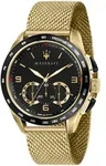 Maserati Herren Uhr TRAGUARDO Chronograph Edelstahl Armband gold UMAR8873612010 -