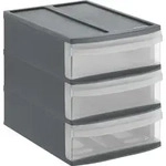 Schubladenbox Tower S SYSTEMIX, Farbe:Anthrazit - Grau