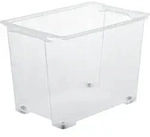 Box mit R&auml;dern 65 l EVO EASY, Farbe:Transparent - Transparent