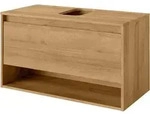 FACKELMANN Waschtischunterschrank Natura mit Beckenausschnitt / Badschrank mit