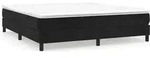 vidaXL Boxspringbettgestell Schwarz 180x200 cm Samt - Schwarz