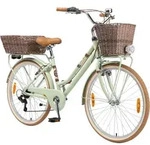 BIKESTAR City Stadt Fahrrad 26 Zoll | 16 Zoll Rahmen, 7 Gang Shimano Damen...