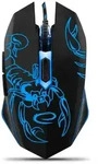 Esperanza MX203 Scorpio Maus USB Typ-A Optisch 2400 DPI rechts - Schwarz/Blau